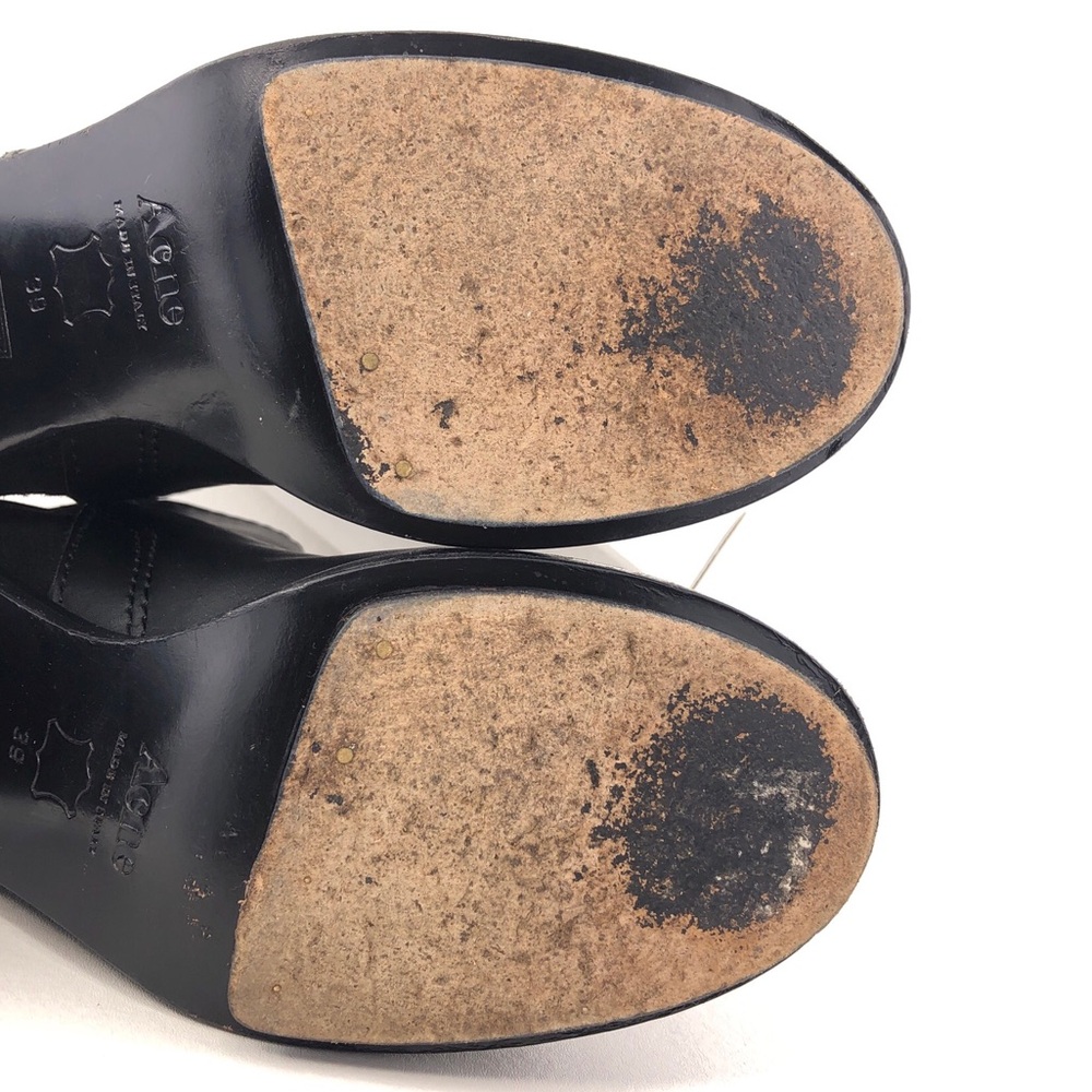 Acne Studios Cypress Black Leather Ankle Boots EUR 39 - Picture 11 of 15